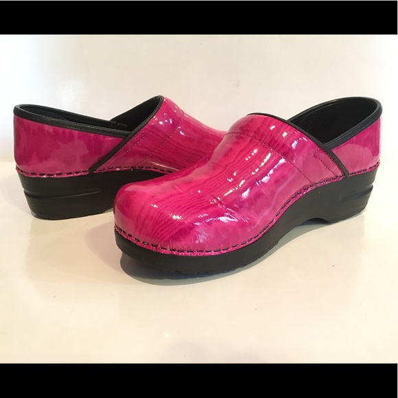 pink sanita clogs